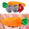 thumbnail image 3 of Black Friday TIMIFIS Toys Cars Unzip Rabbit Doll Toy 3 Rabbits In Carrot Bag Carrot Bag Rabbit Doll Set Decoration Easter Cartoon Doll Decoration Gift Kids Christmas Gifts, 3 of 3