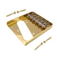 thumbnail image 3 of Xuanheng 6 String Bass Guitar Bridge Easy Installation Musical Instrument Replacement Golden, 3 of 8