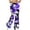 *3-Purple, variant on Women's Floral High Waist Flare Yoga Pants,Ladies Stretchy Bell Bottoms,Casual Daily Butt Lift Trousers for Women,Black,S-2XL