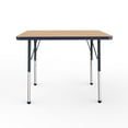 thumbnail image 3 of ECR4Kids 24in x 36in Rectangle Everyday T-Mold Adjustable Activity Table Maple/Navy - Standard Ball, 3 of 4