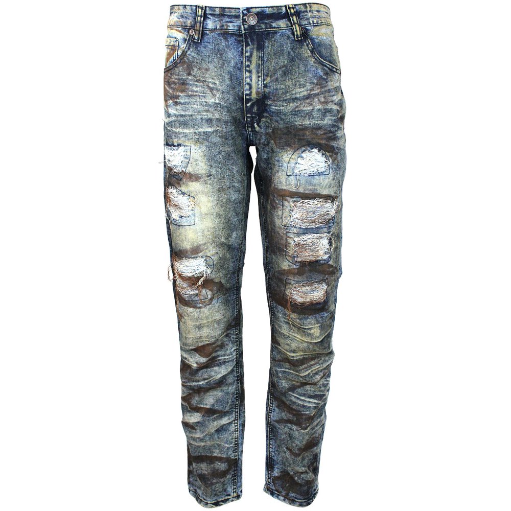 Stitches & Rivets Stitches & Rivets Denim Men's Distressed Slim