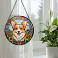 thumbnail image 5 of 89Bloom Corgi Window Hanging Stained Glass, Corgi Suncatchers for Windows Stained Glass, Stained Glass Dog suncatcher, Dog Stained Glass, 5 of 8