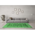 thumbnail image 3 of Ahgly Company Indoor Rectangle Oriental Emerald Green Industrial Area Rugs, 2' x 5', 3 of 4