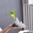 thumbnail image 4 of Estatua de florero de cerámica con forma de montaña/decoración de decoración del hogar de adorno de regalo de estilo /para estantería de Blanco Baoblaze Estatua de jarrón de cerámica, 4 of 8