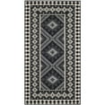 thumbnail image 5 of SAFAVIEH Veranda Magna Southwestern Indoor/Outdoor Area Rug, 4' x 5'7", Black/Cream, 5 of 7