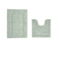 thumbnail image 2 of Better Trends Premium 2 Piece Bathroom Rug Set 100% Cotton, Extra Soft Tufted Bath Mat, Water Absorbent & Reversible Mat, Dark Sage Lux Collection, 2 of 2