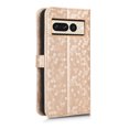 thumbnail image 6 of Allytech Shell Cover Case for Google Pixel 7 Pro 6.7-inch 5G, PU Leather Lanyard Card Slots Folio Stand Shockproof TPU Interior Magnetic Flip Wallet Women Men Case for Google Pixel 7 Pro 2022,Rosegold, 6 of 8