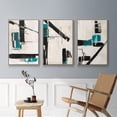 thumbnail image 5 of Geometry Notes I - Framed Premium Gallery Wrapped Canvas L Frame 3 Piece Set - Ready to Hang, 5 of 9