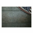 thumbnail image 1 of American Cutting Board, USA Flag over Rusty Textured Armor Plaque Designed Patriotic Theme Illustration Print, Decorative Tempered Glass Cutting and Serving Board, Small Size, Brown, by Ambesonne, 1 of 1