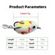 thumbnail image 3 of 4.5cm 11g Ray Frogs Crankbait Lures PVC Frogs Lures Fishing Lures with Double Hook & Blade Blackfish Frogs Baits 5 Color Multicolor, 3 of 4