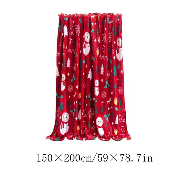 HOARBOEG Winter Fleece Blanket for Adults, Ultra Soft Holiday Sherpa Throw Blanket for Couch Bed, Christmas Plaid Microfiber Warm Cozy Sleeping Cover, Machine Washable, 50x60In