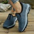 thumbnail image 2 of Xiaoxatg Women's Casual Shoes Large Size Outdoor Walking On Soft Soled Stylish Footwear Designed for All Seasons 6.5 Blue, 2 of 8
