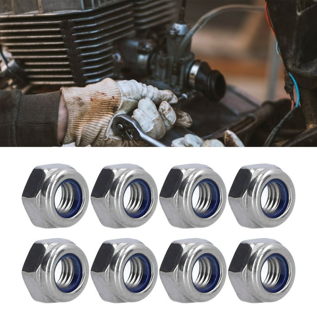 Locknut Set,100Pcs Nylon Insert Lock Nylon Insert Lock Nut Locknut Sleek Aesthetic