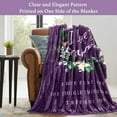thumbnail image 4 of Mothers Day Blanket for Grandma, Gifts for Grandma, Grandma Birthday Gifts, Grandma Gifts, Great Grandma Gifts, I Love You Grandma Blanket, Soft Throw Blanket 60" x 50",Purple, 4 of 6