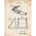 thumbnail image 2 of Borders, Cole 12x14 Gold Ornate Wood Framed with Double Matting Museum Art Print Titled - PP723-Vintage Parchment Beach shade 1929 Patent Wall Art Poster, 2 of 4