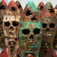 thumbnail image 4 of Small Nuclear Warhead Decor Resin Skeleton Bomb Decoration Halloween Decoration Halloween Ornament Small Nuclear Warhead Decor With Graffiti And Nuclear Logos Resin Skeleton Bomb, 4 of 8