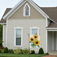 thumbnail image 6 of SKYSONIC Watercolor Sunflowers on White Double-Sided Printed Garden House Sports Flag 28x40in Polyester Decorative Flags for Courtyard Garden Flowerpot, 6 of 7
