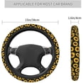 thumbnail image 2 of Car Steering Wheel Cover Neoprene Anti Slip, Sweat Absorption Auto Car Wrap Cover - Sunflower, 2 of 6