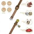 thumbnail image 2 of GoldTiger Vintage Style Leather Breakaway Cat Collar - Adjustable, Durable, Retro Bell - Suitable for All Types of Cats and Small Dogs, 2 of 4