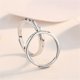 thumbnail image 4 of Wedding Rings Couple Rings, 925 Sterling Silver Open Adjustable Partner Rings, 4 of 5