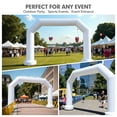 thumbnail image 5 of Wellcomer 21Ft Airtight Inflatable Arch , Polygon archway with air pump - White, 5 of 7