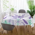 thumbnail image 5 of Coolnut Lavender Rectangle Tablecloth,Dinner Table Cover for Outdoor & Indoor Patio, Picnic, BBQ, Holiday Party 60x60In, 5 of 7