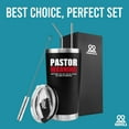 thumbnail image 5 of Pastor Warning Anything You Say Or Do Could Be Used In Sermon Vacuum Insulated Tumbler 20oz Funny Stainless Steel Drinkware Preacher Minister Appreciation Ordination Christmas With Straw Lid, 5 of 7