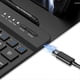 thumbnail image 2 of Leather Fold Stand Keyboard For Samsung Galaxy Z Fold 2 3 4 Bluetooth Wireless Keyboard With Stand and Pen Slot Case Cover, 2 of 5