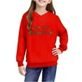 thumbnail image 4 of Lorytime Kids Hoodies for Girls Unisex Merry Christmas Sweatshirt Long Sleeve Pullover Drop Shoulder Cute Tops Red 7 Years, 4 of 4