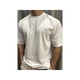 thumbnail image 1 of Camiseta de algodón de manga corta para hombre y mujer, transpirable, con hombros caídos, cuello redondo y estampado elegante en el pecho, tela preencogida para gimnasio, playa, ropa informal, corte h, 1 of 6