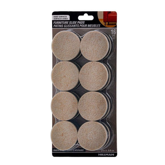 SLIDE GLIDES 2-1/2" ROUND 16PC