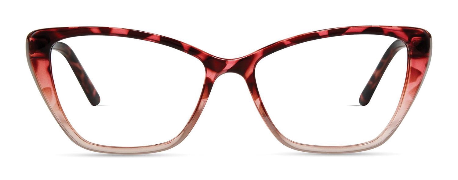 Colour Block Lunettes De Vue Pour Femmes, Vcwc18, Rose Tortue, 53-15-135