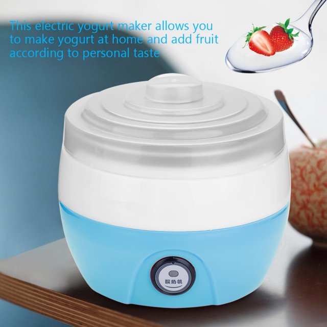 Nunafey Máquina eléctrica del Yogur del Fabricante de Helados del hogar del Fabricante de DIY, para el hogar de la Cocina(Blue) Hogar Fugacal NO