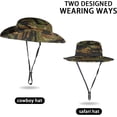 thumbnail image 2 of Sun Hats for Men Women Bucket Hat UPF 50+ UV Protection Boonie Hat for Safari Fishing Hiking Garden Beach, 2 of 5