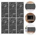 thumbnail image 1 of AURARMLET 12Ud Papel Autoadhesivo Con Mármol Negro Para Muro Cocina Fácil Instalación, 1 of 6