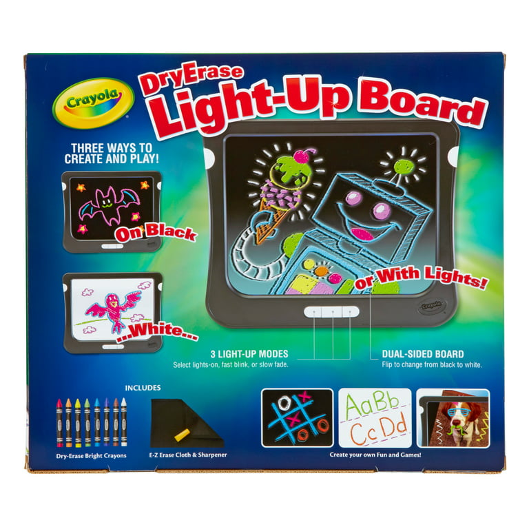 Crayola Light Up Activity Board, Sensory Toy for Kids, Reusable & Washable,  Gifts for Ages 3+