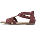 thumbnail image 3 of Journee Womens Florence Gladiator Flat Sandals, 3 of 10