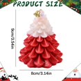 thumbnail image 3 of Scented Candle Soy Wax Christmas Candle, Rose Scented Tree-Shaped Glass Candle for Christmas Decor and Cozy Home, 3 of 6
