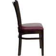thumbnail image 4 of Bowery Hill Chaise de Salle à Manger de Restaurant Moderne en Bois/vinyle de 19,25 Pouces en Rouge Bourgogne, 4 of 6