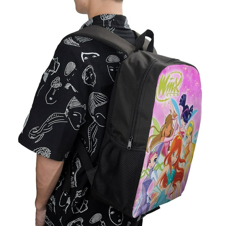 Winx Club Backpack Large Capacity 17 Inch Laptop Bag