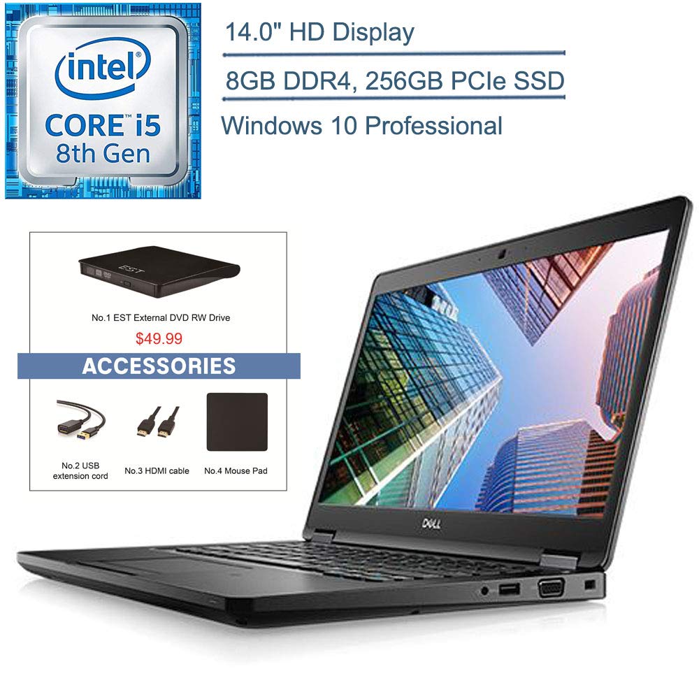 2020 Dell Latitude 5490 14" Business Laptop Computer, 8th Gen Intel