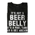 thumbnail image 4 of Crude Drinking Humor Not a Beer Belly Mens Graphic T Shirt Tees Brisco Brands, 4 of 6