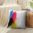 thumbnail image 4 of LALILO Throw Pillow Covers Digital Art Black Blue Bright Chalk Cushion Cover 18" x 18", 2 Pack, 4 of 6