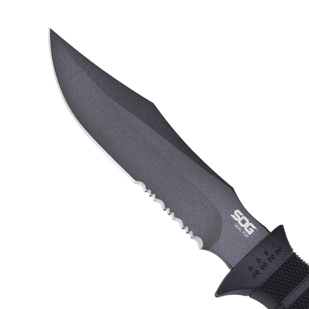 SOG Seal Pup Fixed Blade Knife with Nylon Sheath