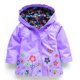 thumbnail image 1 of Kids Children Girls Flowers Hooded Waterproof Windproof Raincoat Jacket, 1 of 4