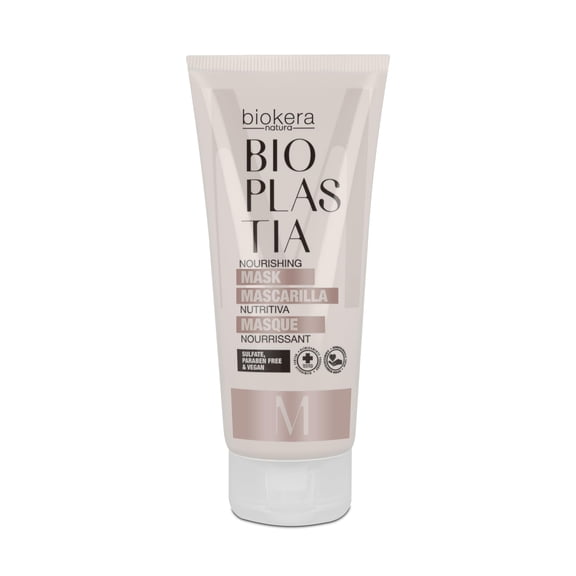 SALERM Biokera Bioplastia Nourishing, Restoring, Anti-Frizz Hair Mask with Vegan Keratin, 200 ml