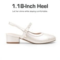 thumbnail image 3 of DREAM PAIRS Girls Slingback Dress Shoes Round Toe Heels Pumps for Little/Big Kids Flower Girl Party Wedding Princess, 3 of 6