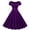 Purple, variant on TAGOLD Womens Summer Dress,Women's Fashion Casual Solid Color Short Sleeve Square Neck Knee Length Dress