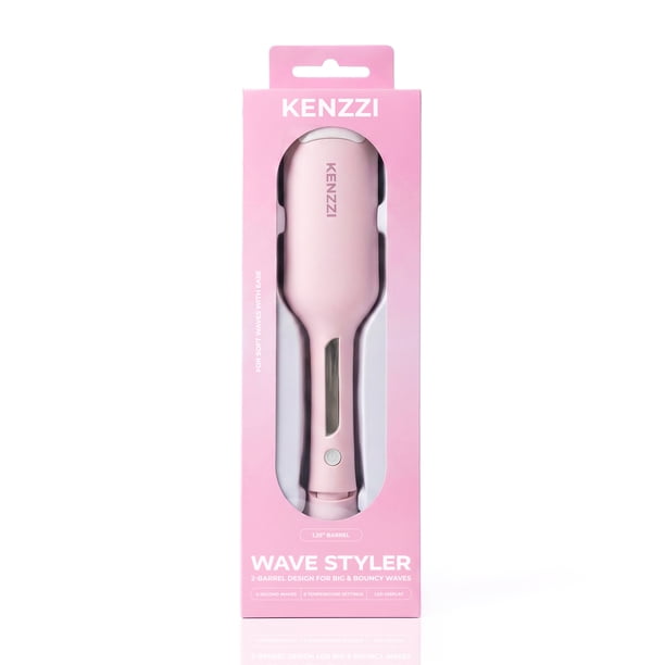 KENZZI Wave Styler 2-Barrel Hair Waver, 1.25 in, 6 Heat Settings