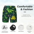 thumbnail image 5 of Daiia Dinosaurs and Flowers Mens Swim Trunks Swim Shorts Quick Dry Swim Shorts with Mesh Lining Pockets-3X-Large, 5 of 9